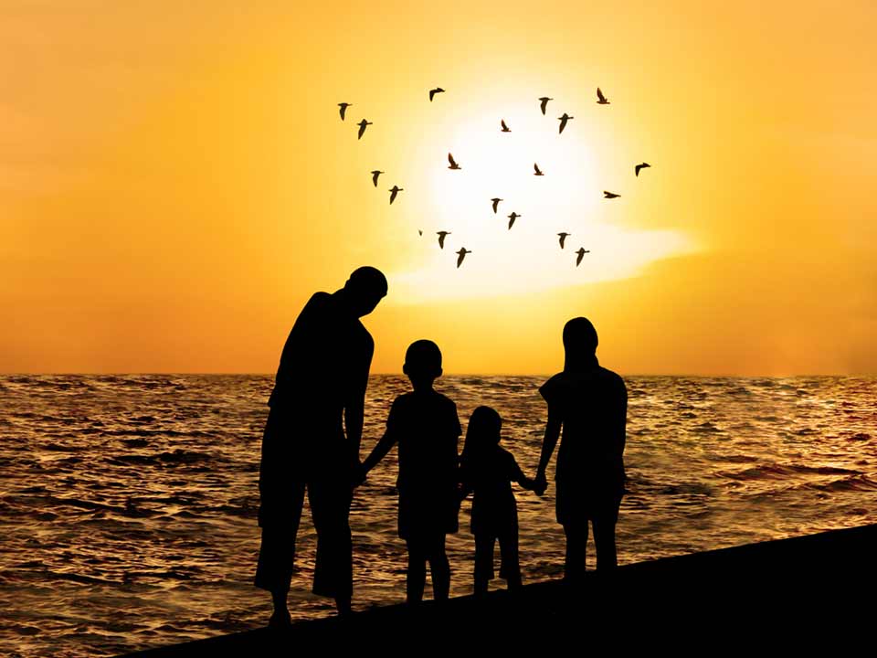Una familia en la playa Familia en la playa
