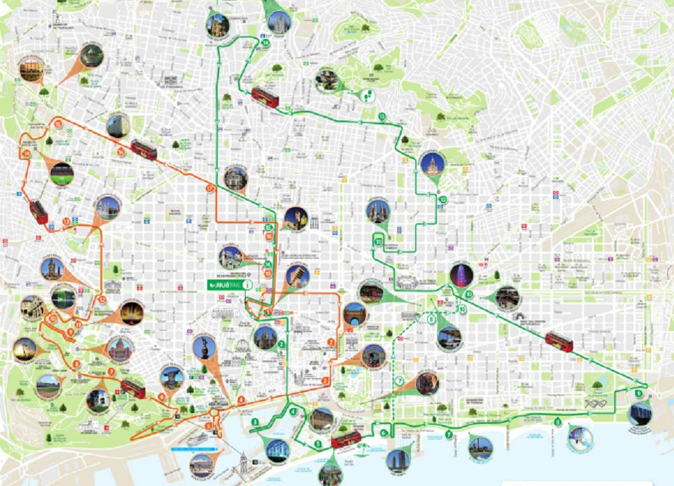 Rutas del Autobús Barcelona City.tour
