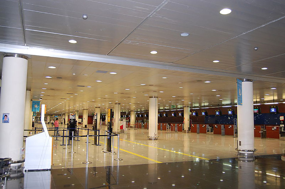 Terminal 1 del aeropuerto de Barcelona- El Prat