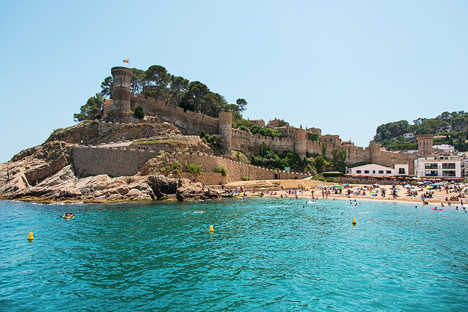 Tossa de Mar y Lloret de Mar, vista panorámica